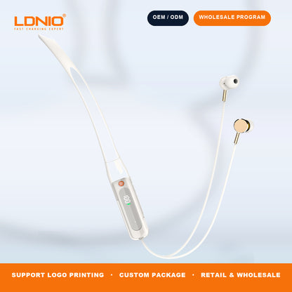 LDNIO N03 Neckband Bluetooth Earphone Wireless Stereo Headset with Mic for Sports