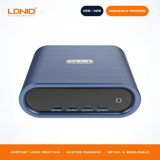 LDNIO Q17 100W 8 Port GaN Desktop Charging Station