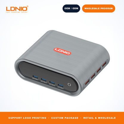 LDNIO Q17 100W 8 Port GaN Desktop Charging Station