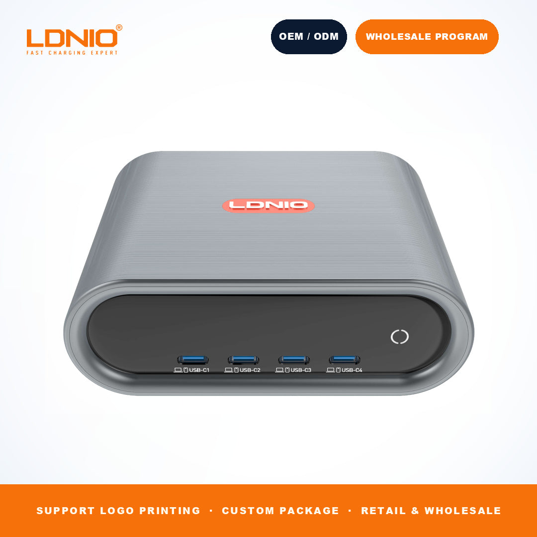 LDNIO Q17 100W 8 Port GaN Desktop Charging Station