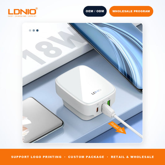 LDNIO Q334 32W 3 Ports Super Fast Charger