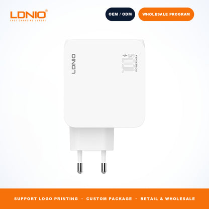 LDNIO Q8 MI 100W GaN Portable Travel Fast Charger