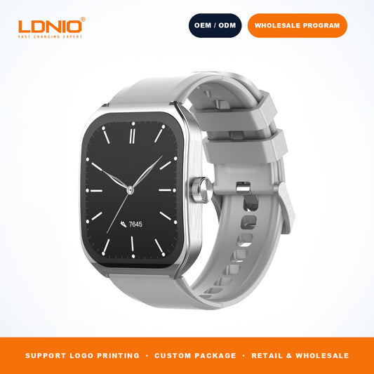 LDNIO SW4 Square Smart Watch Silicone Strap