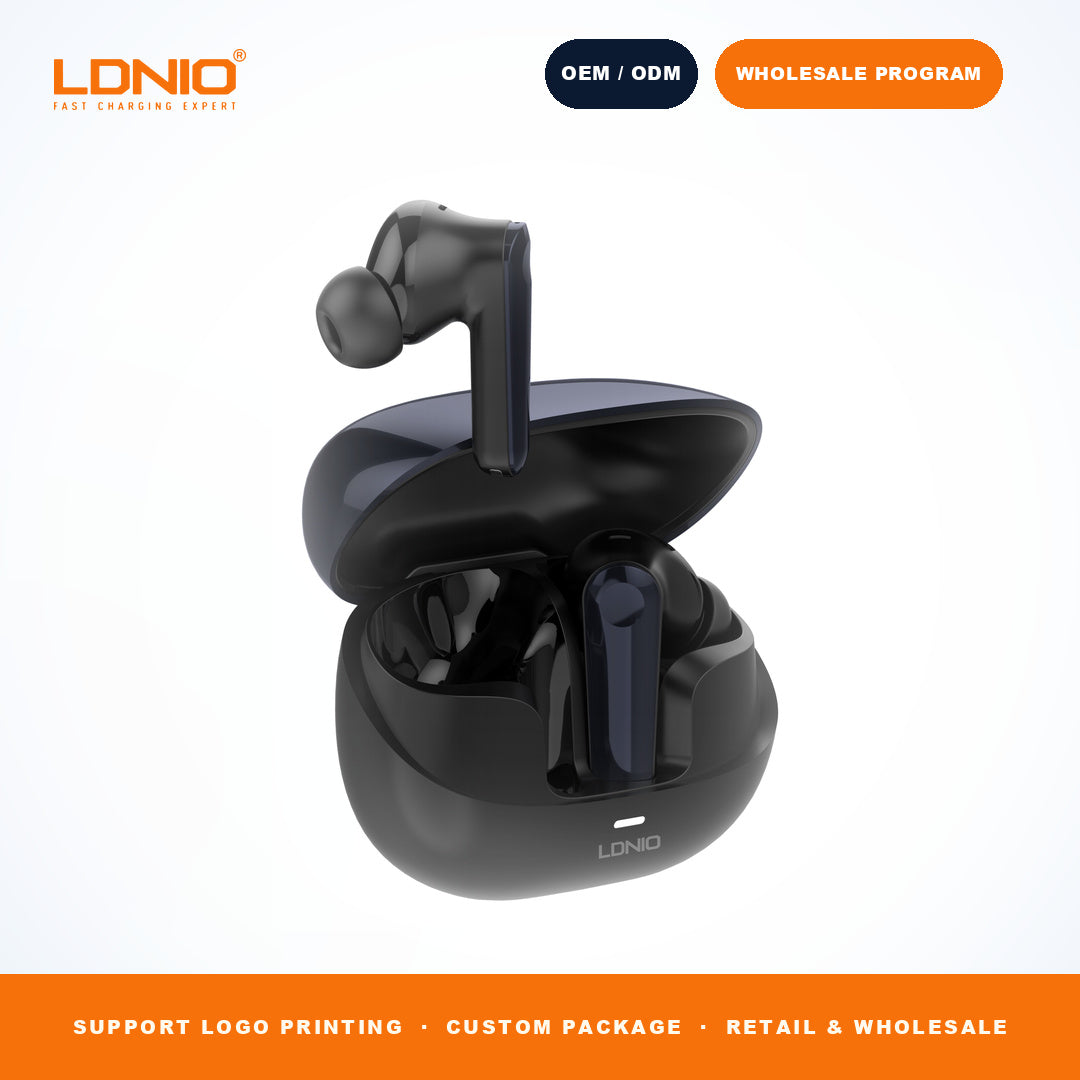 LDNIO T06 ANC ENC TWS Wireless Earbuds Noise Cancelling Headphones CE