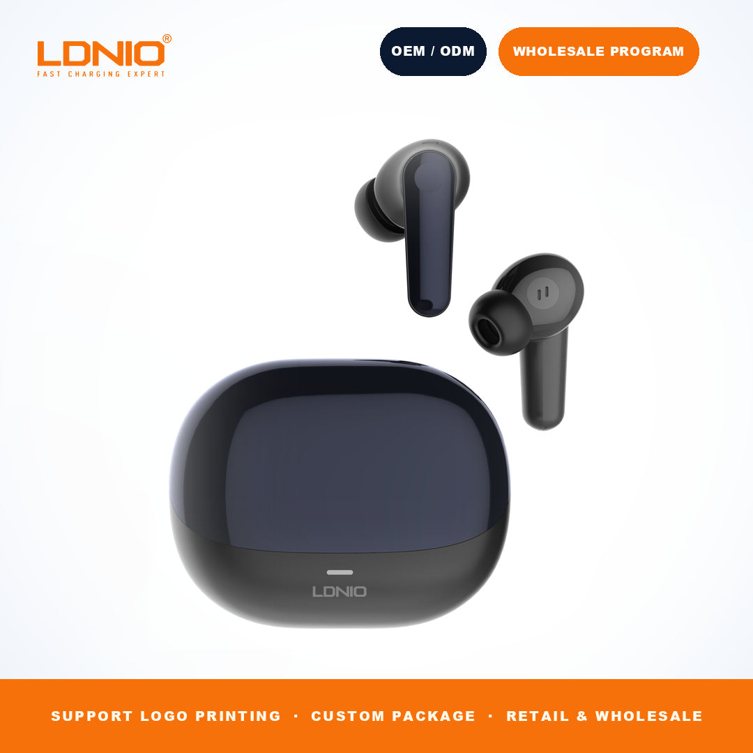 LDNIO T06 ANC ENC TWS Wireless Earbuds Noise Cancelling Headphones CE