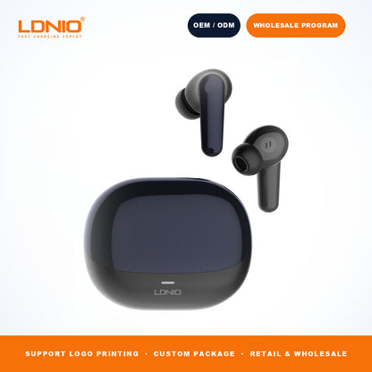 LDNIO T06 ANC ENC TWS Wireless Earbuds Noise Cancelling Headphones CE