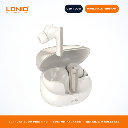 LDNIO T06 ANC ENC TWS Wireless Earbuds Noise Cancelling Headphones CE