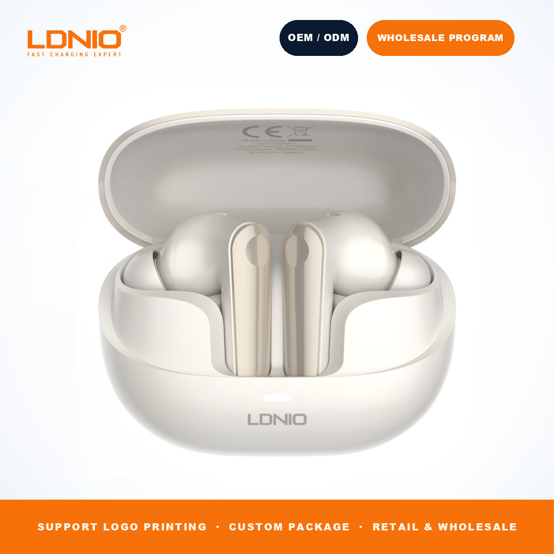 LDNIO T06 ANC ENC TWS Wireless Earbuds Noise Cancelling Headphones CE