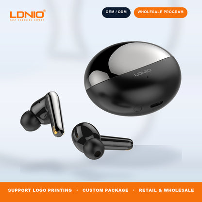 LDNIO T01 TWS Wireless Earbuds Bluetooth In-Ear Headphones with Charging Case OEM ODM