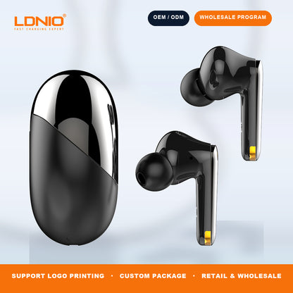 LDNIO T01 TWS Wireless Earbuds Bluetooth In-Ear Headphones with Charging Case OEM ODM