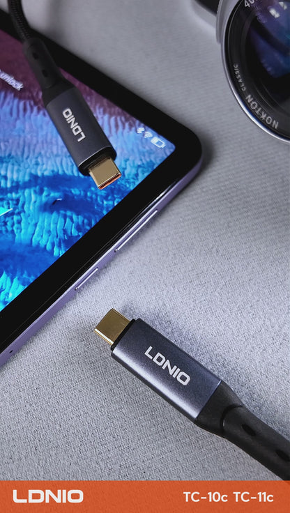 LDNIO TC-11C 240W High Power USB-C Fast Charging Cable Heavy Duty Data Cord